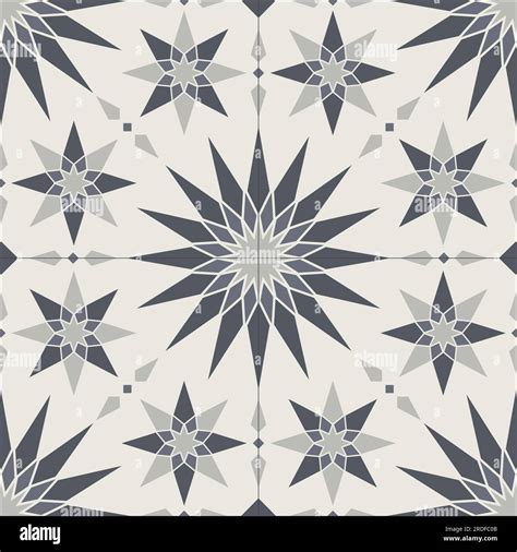 Moroccan Stars Pattern Mosaic Tiles Islamic Ornament Seamless Vector