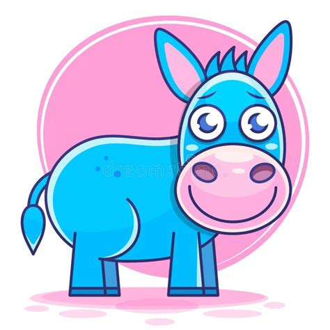 Donkey Cute Illustration, Donkey Cartoon, Donkey Vector, Donkey Stock Vector - Illustration of ...