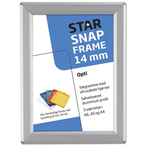 Opti Klapramme alu sølv med 14 mm profil Displaylager dk