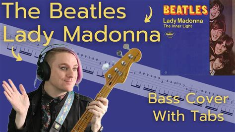 The Beatles Lady Madonna Bass Cover With Tabs YouTube