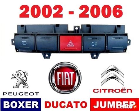 Panel Wiate Awaryjnych Awaryjne Fiat Ducato Boxer Jumper Rawa Mazowiecka