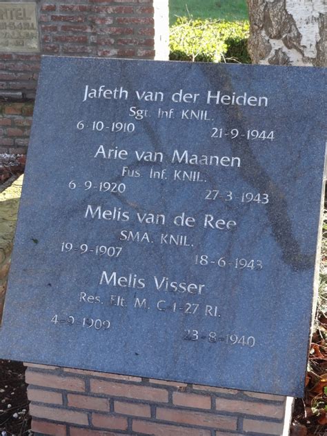 Oorlogsmonument S Gravendeel Wo Hoeksche Waard