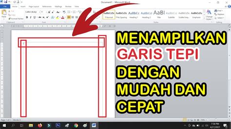 Cara Menampilkan Garis Tepi Pada Word Wps Office Youtube