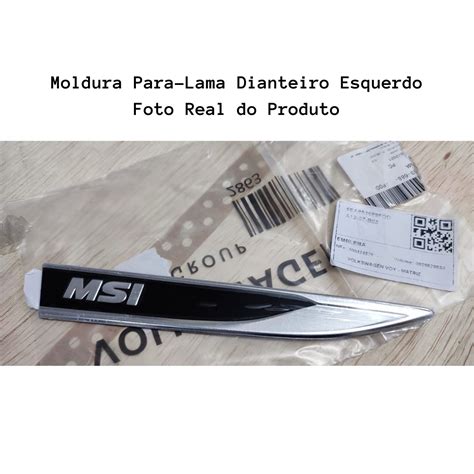 Emblema Msi Lateral Para Lama Esquerdo Vw Polo Virtus Novo Fegus Auto