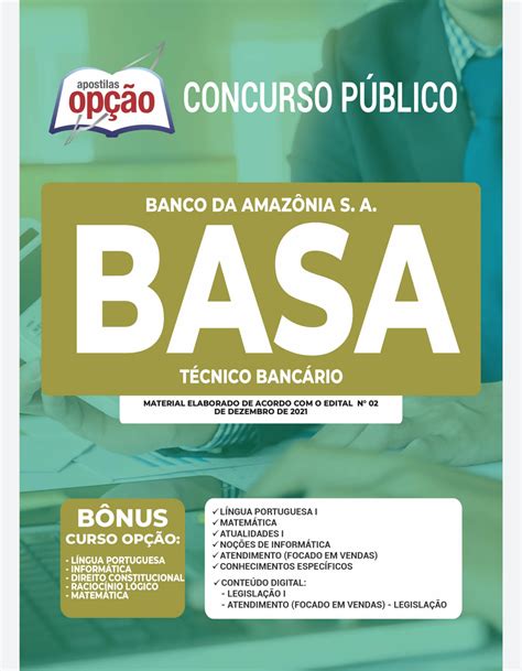 Apostila Espec Fica T Cnico Banc Rio Concurso Basa Brenda Hotmart