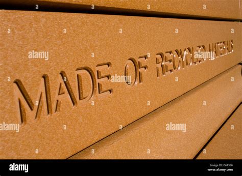 made of recycled materials Stock Photo - Alamy