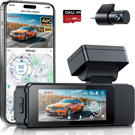 Amazon JOMISE 4K Dash Cam Front And Rear 3 16 IPS Touch Screen