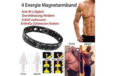 EUMENIDES Pulsera magnética de acero de titanio para hombre pulsera