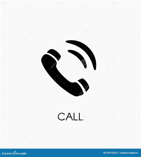 Phone Call Icon Vector Illustration Telephone Symbol Stock Vector