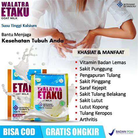 Jual Susu Kesehatan Tubuh Vitamin Badan Lemas Dan Lesu Sakit Punggung