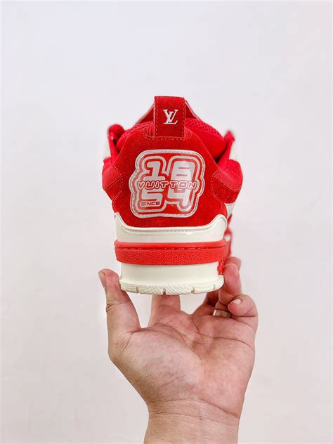 Louis Vuitton Lv Skate Sneaker Red White Ganga Zapas