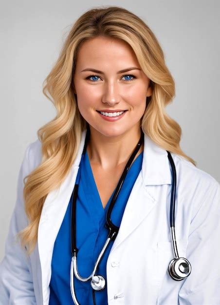 Premium AI Image Photo Brunette Doctor With Glasses And Stethoscope