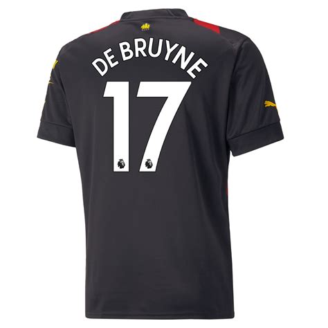 Manchester City Away Jersey 2022 23 With De Bruyne 17 Printing Official Man City Store