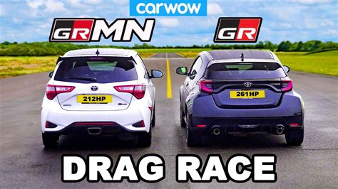 Toyota GR Yaris V Yaris GRMN DRAG RACE YouTube