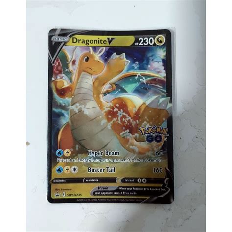 Pokemon Swsh Promo Dragonite V Card Shopee Singapore