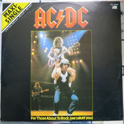 Acdc For Those About To Rock We Salute You 1982 Vinyl Discogs