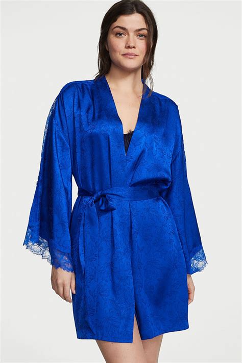 Victoria S Secret Satin Lace Robe Victoria S Secret Ireland