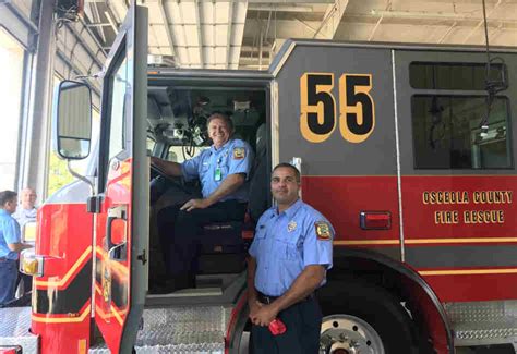 Osceola County Fire Rescue Hosts Push Back Ceremony for New Engine 55