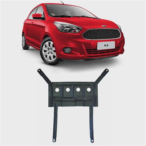 Protetor de Carter Peito de Aço Ford Ka 2014 a 2021 Protetor de Motor e