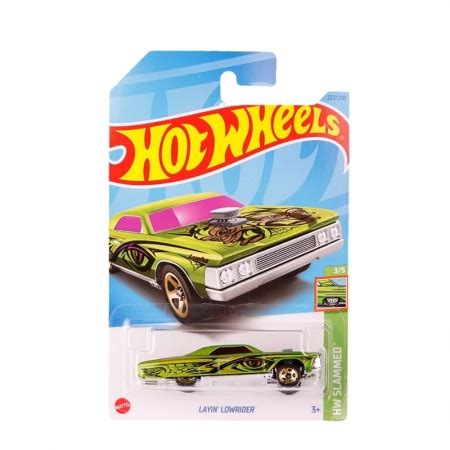 Carro Carrinho Miniatura Layin Lowrider HW Slammed Hot Wheels Escala Mega Saldão