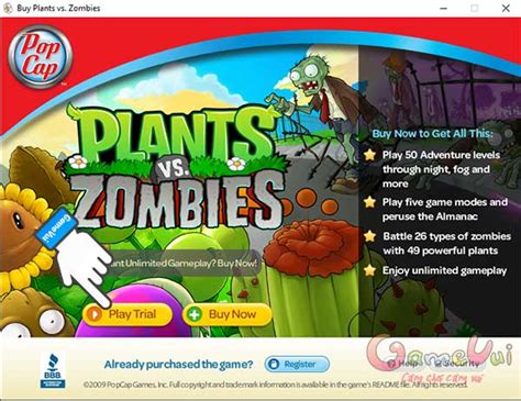 C Ch T I Plants Vs Zombies Tr N M Y T Nh Gamevui Vn