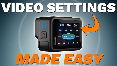 GoPro Hero 11 Video Settings Fully Explained YouTube