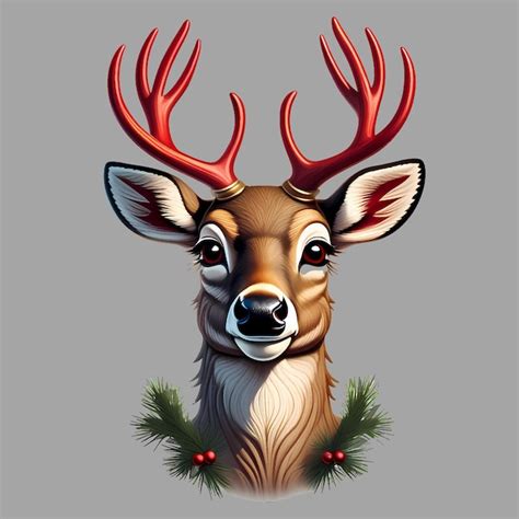 Premium Vector Cute Deer Merry Christmas