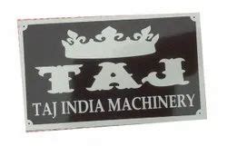 Standard Silver Aluminium Machine Nameplate For Industrial Mm At