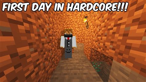 First Day In Minecraft Hardcore Youtube