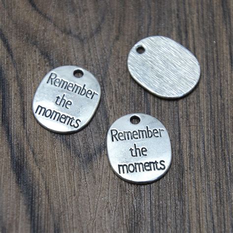 Pcs Remember The Moment Charms Antique Silver Remember The Moment