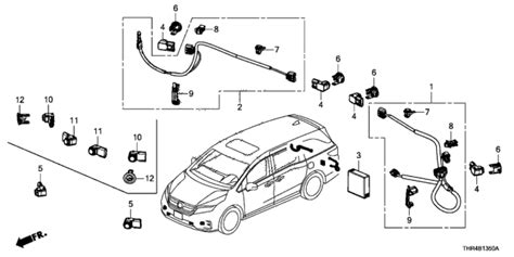 39670 THR A12 Genuine Honda UNIT PARKING SENSOR