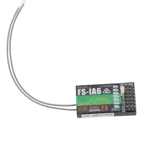 FS IA6 RC Receiver 2 4GHz 6 Channels With Dual Antenna RC Radio System