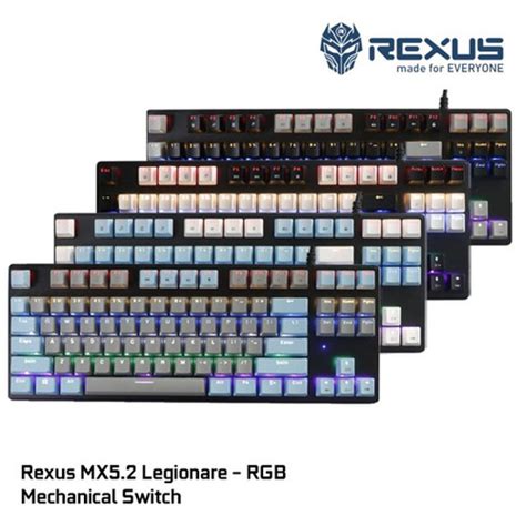 Jual Rexus Legionare MX5 2 MX 5 2 MX52 TKL Mechanical Gaming