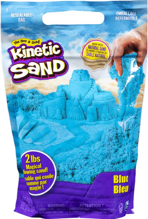 Kinetic Sand The Original Moldable Sensory Play Sand Blue 2 Pounds