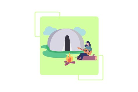 Forest Camping Vector Graphic By Myplumpystudio Creative Fabrica