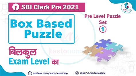 Sbi Clerk Pre Box Based Puzzle Reasoning Pre Level Puzzle