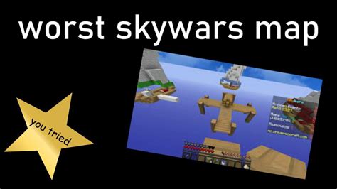 The Worst Skywars Map Ever Made Minecraft Skywars Youtube