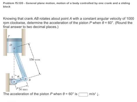 Solved General Plane Motion Motion Of A Body Controlled By Chegg