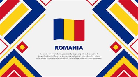 Bandeira Da Rom Nia Abstract Background Design Template Romania