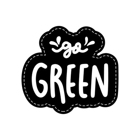 Go green Stickers - Free miscellaneous Stickers