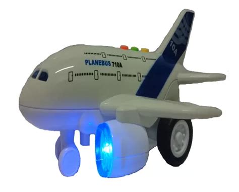 Avião De Viagem Brinquedo Realista Som E Luzes Bbr Toys