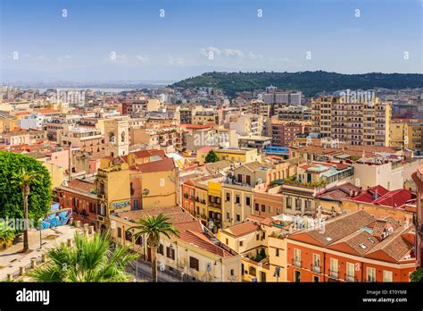 Cagliari Sardinia Italy Cityscape Stock Photo Alamy