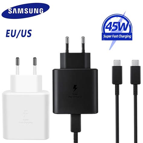 Samsung Pd ładowarka 45w oryginalny ue usa Super szybkie ładowanie dla