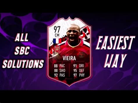 Patrick Vieira All Sbc Solutions Madfut Youtube