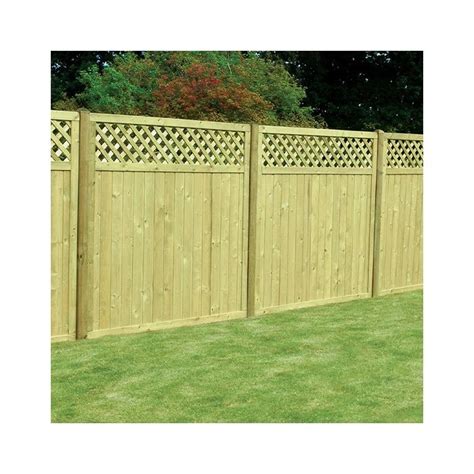 Timber T G Lattice Top Fence Panel 1800mm C W Berry