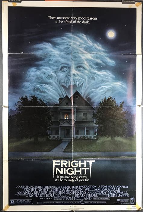 FRIGHT NIGHT, Original Vintage Tom Holland Movie Poster - Original ...