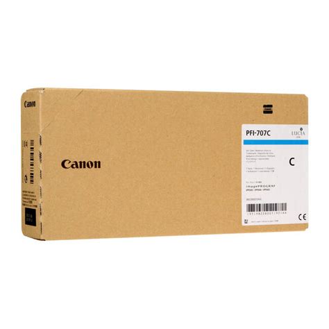 Canon PFI-707C High Capacity Cyan Original Ink Cartridge