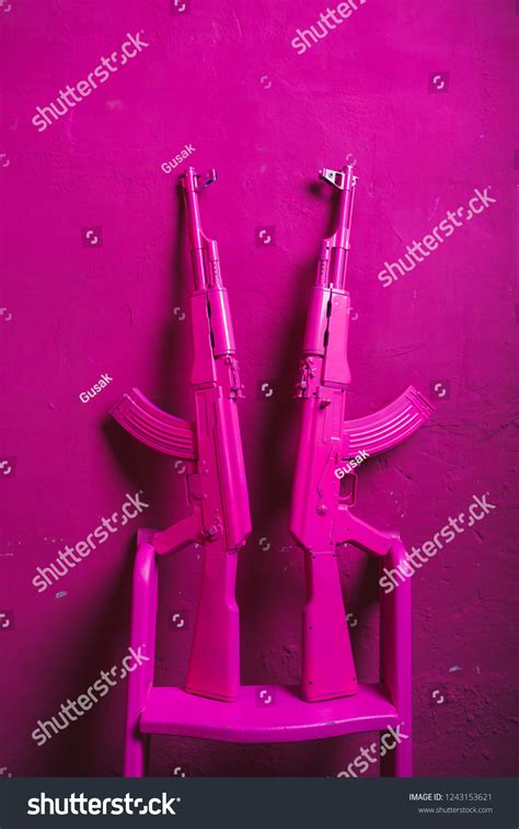 Ak47 Pink Kalashnikov Stock Photo 1243153621 Shutterstock