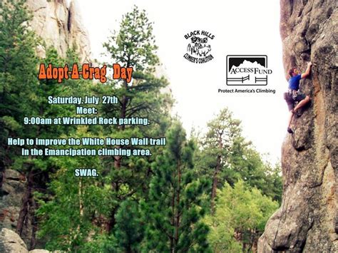 Adopt A Crag Event Saturday July 27th