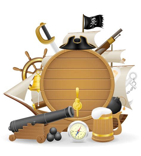 pirate concept icons vector illustration 488385 Vector Art at Vecteezy